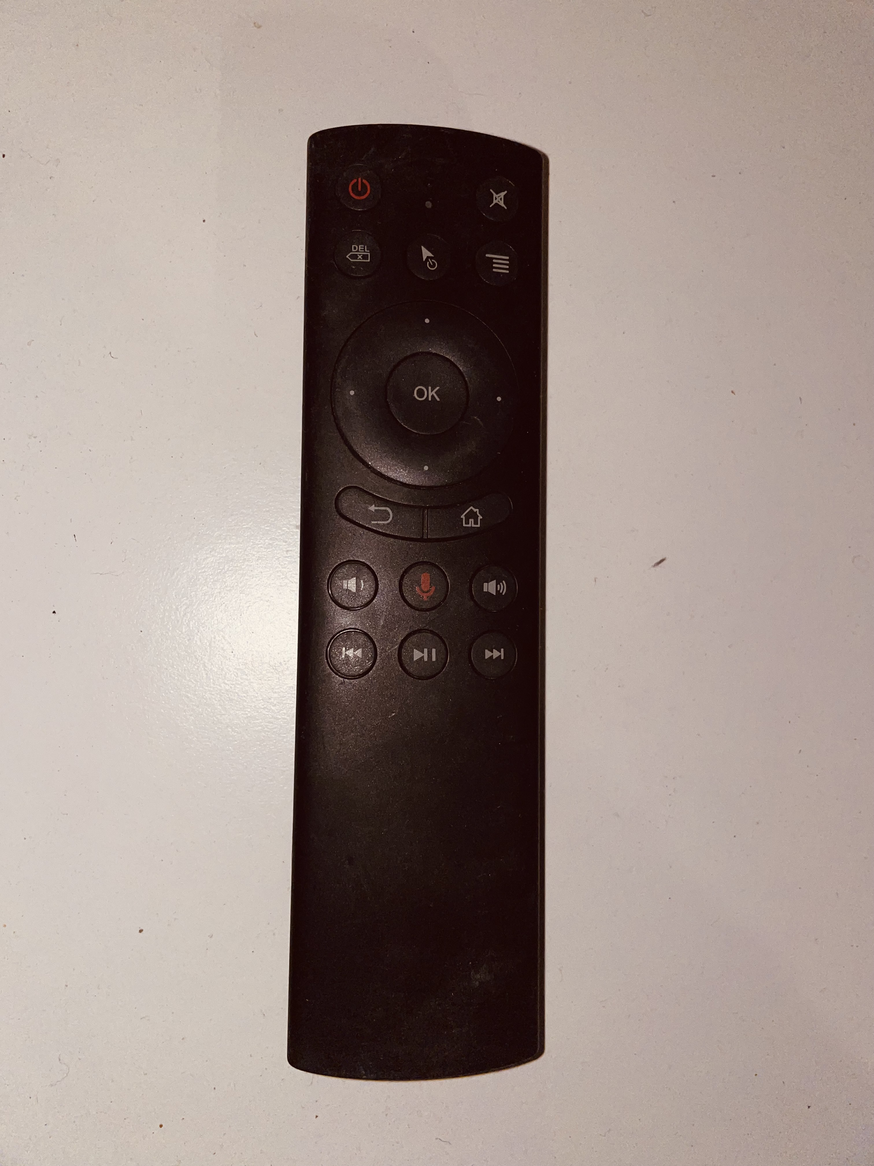 Pilot do włączania stereo wieży czarny