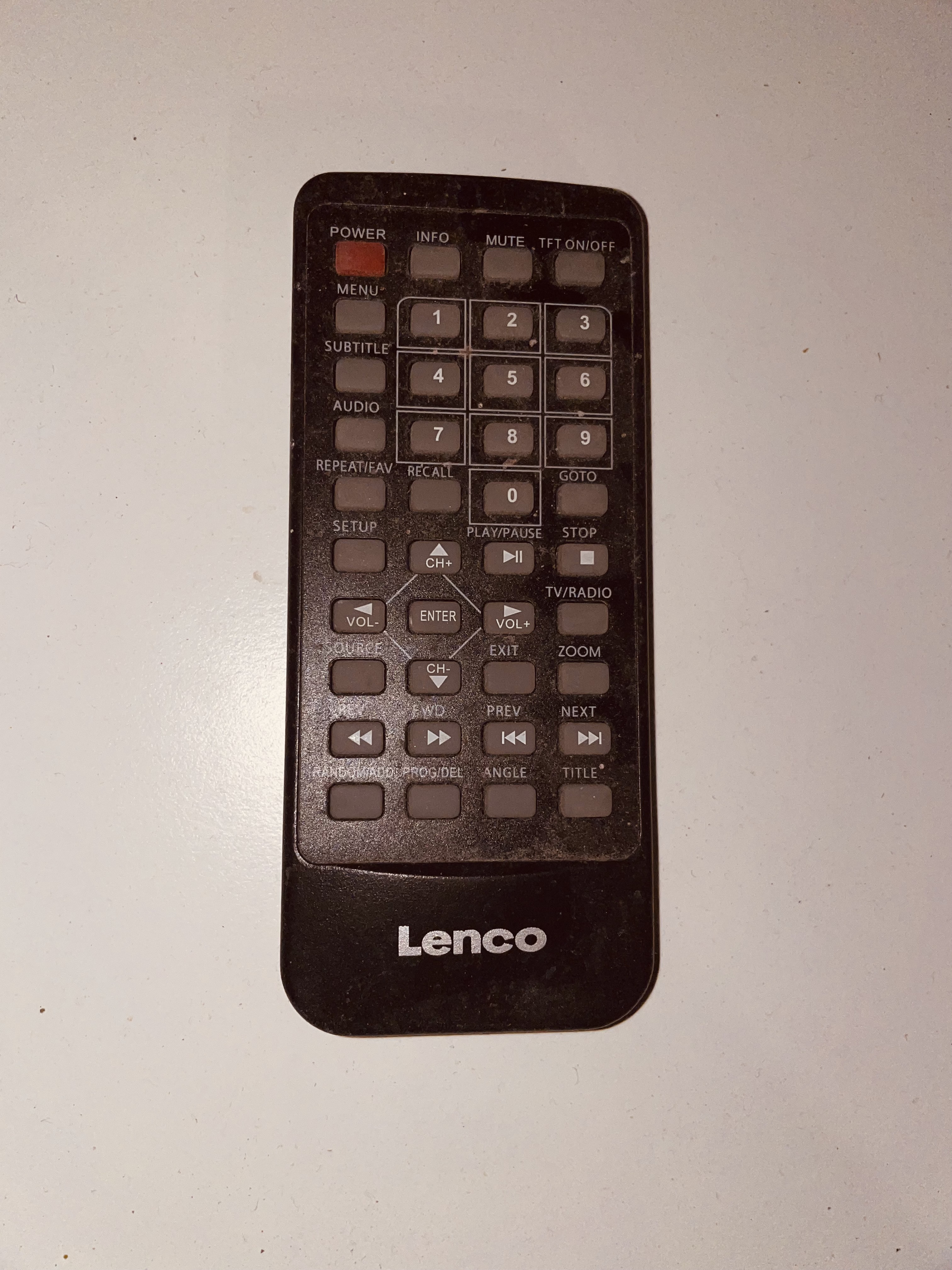 Pilot do sterowania zdalnego firmy Lenco