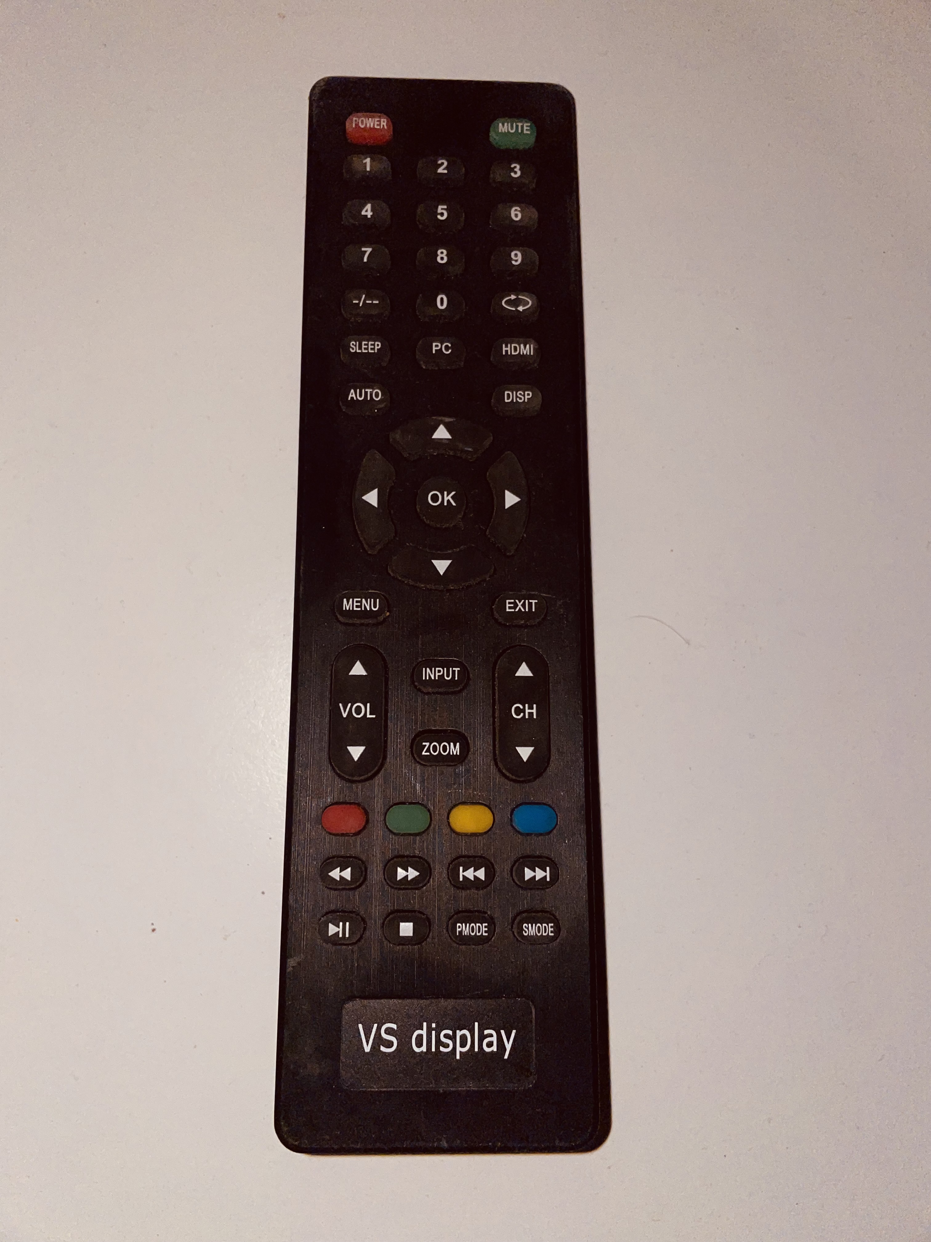 Pilot do sterowania zdalnego TV VS Display