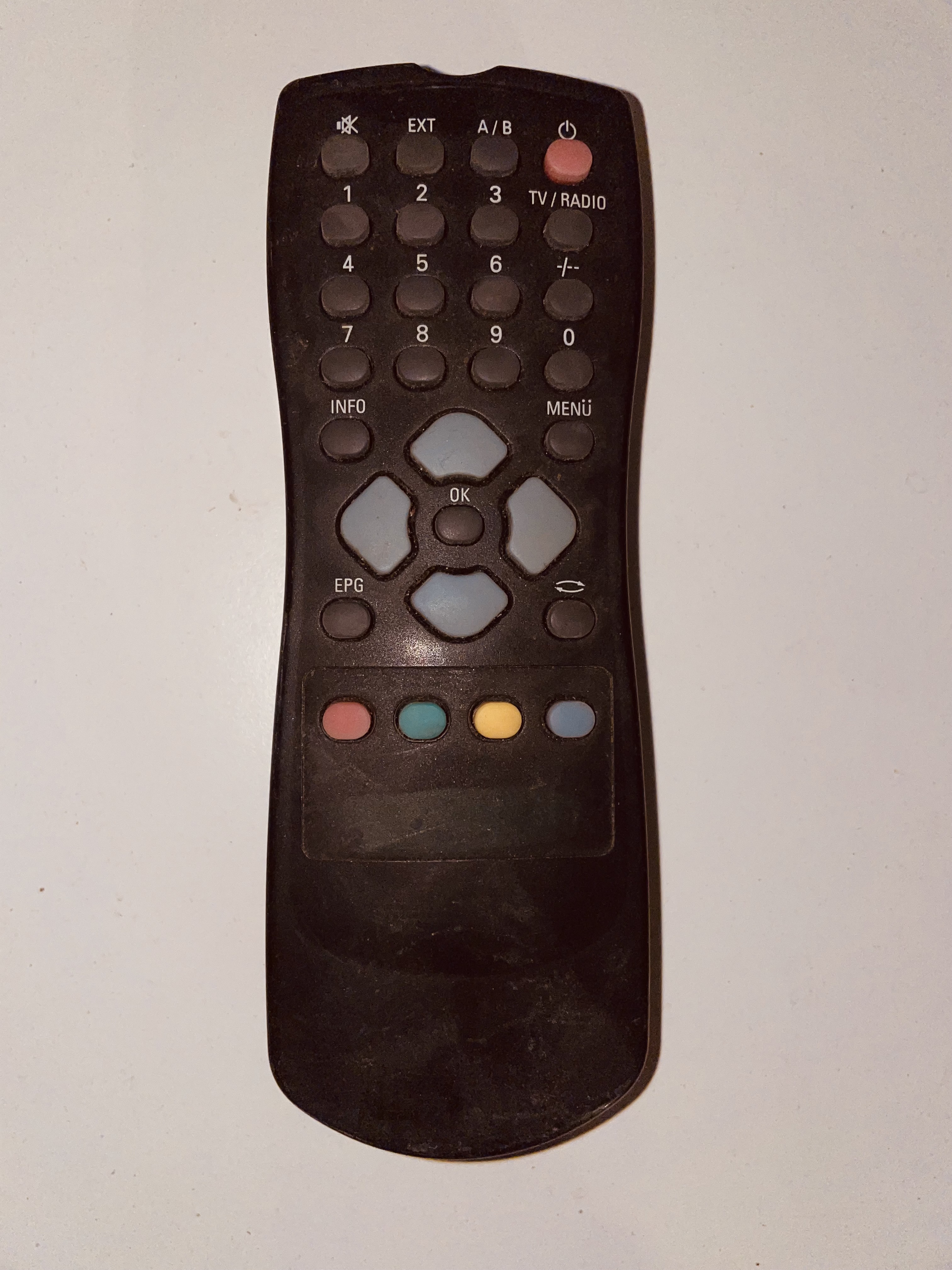Pilot do starego telewizora TV czarny