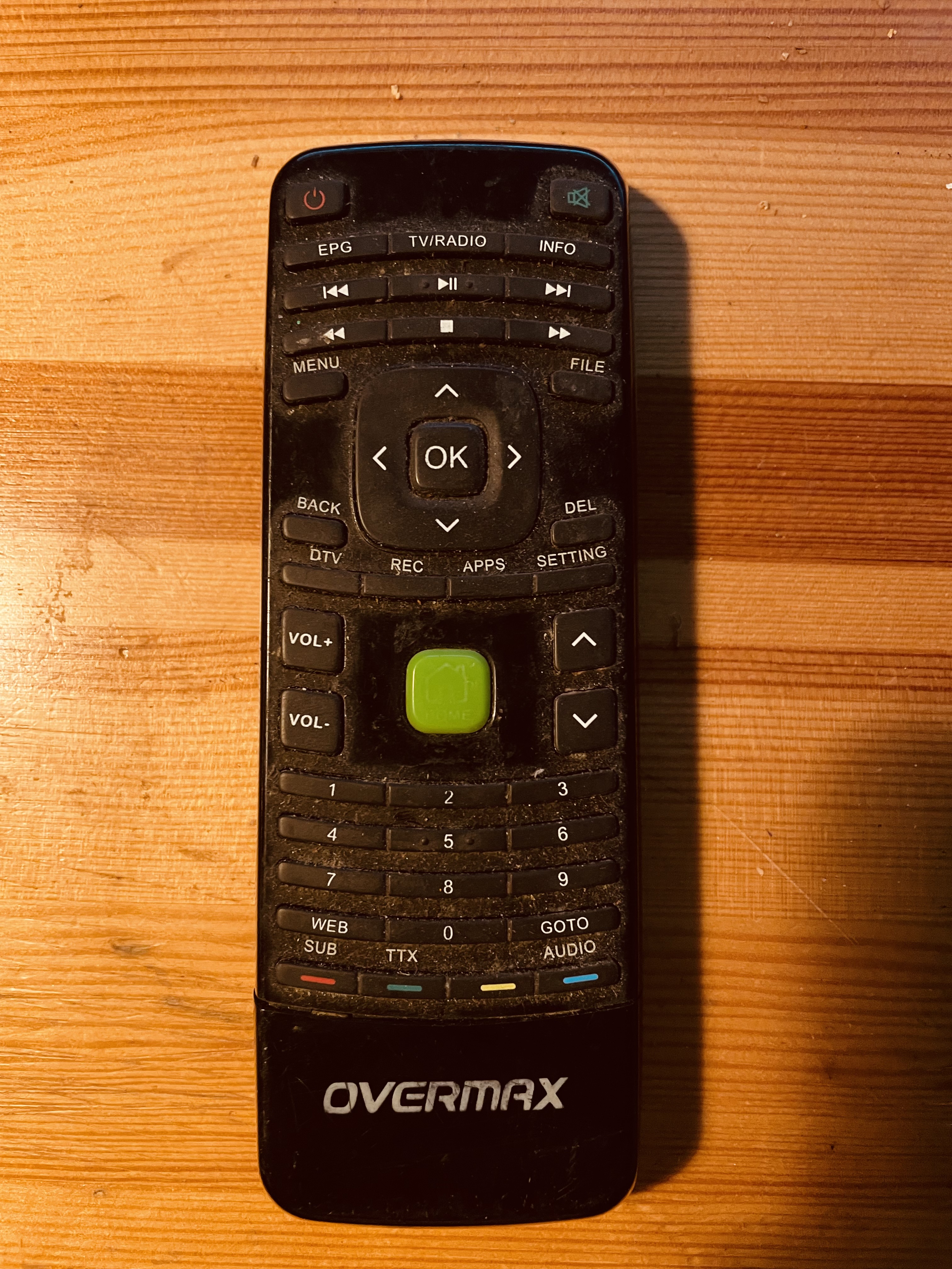 Pilot do telewizora TV Overmax
