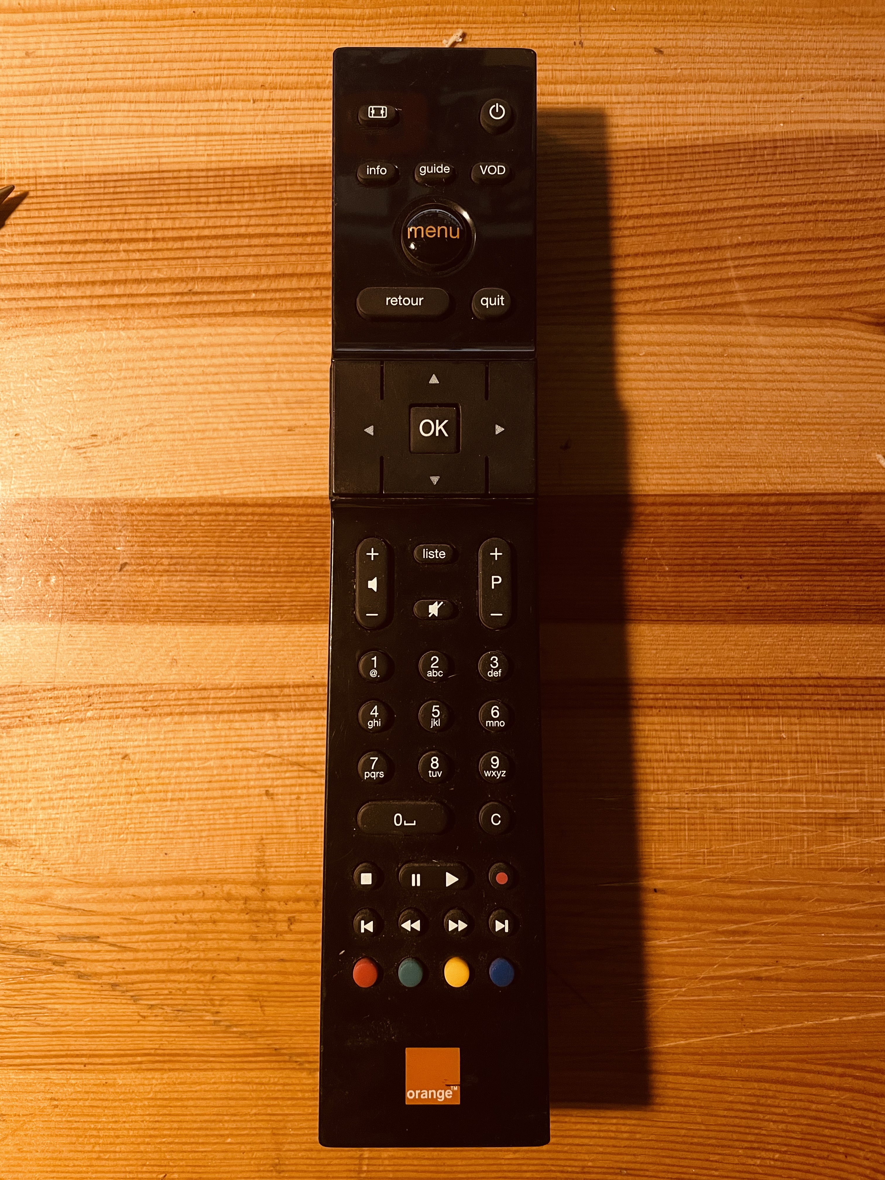 Pilot do dekodera TV Boxa Orange