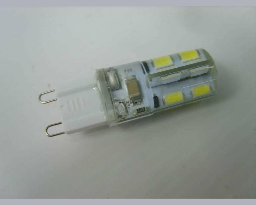 Żarówka G9 64 LED SMD 380lm 3.5W mini 15mm zimna