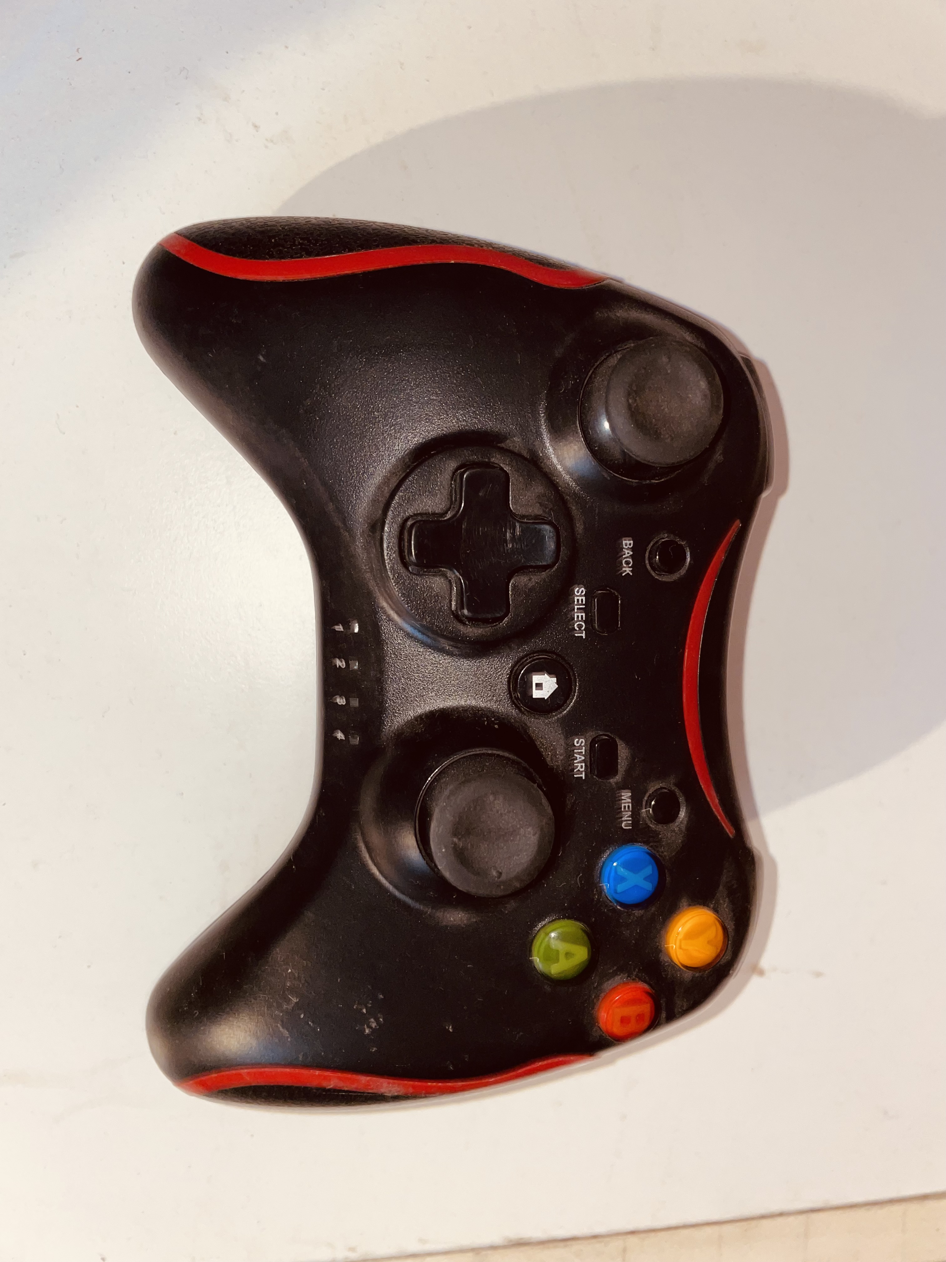 Kontroler pad gamepad do PC XBOX Pandragon czerwony