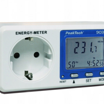 Cyfrowy Licznik Zużycia Energii PeakTech 9035