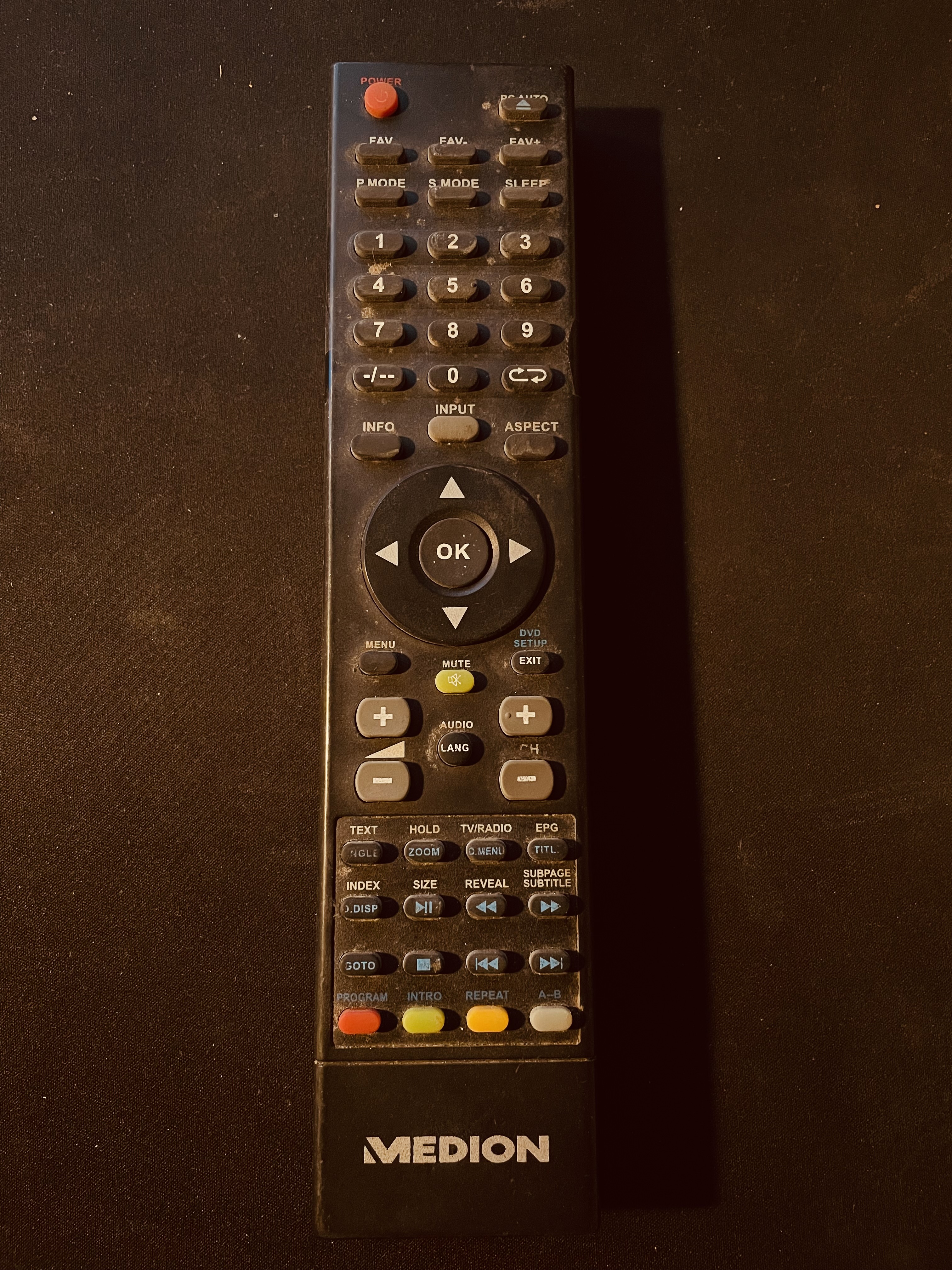 Oryginalny pilot do telewizora Medion PC Auto