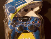 Kontroler pad gamepad Pritech CC-074 PS2 USB niebieski – zdjęcie 2