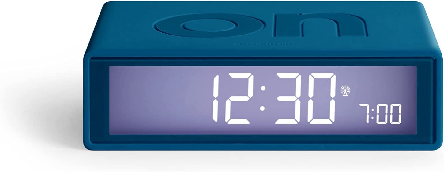 + LCD budzik GUBBER Kaczka niebieski Lexon FLIP (używany)