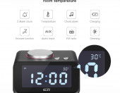 Wielofunkcyjny budzik z radiem FM LCD USB K1 – zdjęcie 3