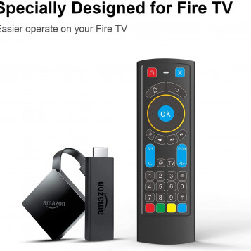 Inteligentny pilot Bluetooth z klawiaturą dla Amazon Fire TV/Fire TV Stick/Android TV Box
