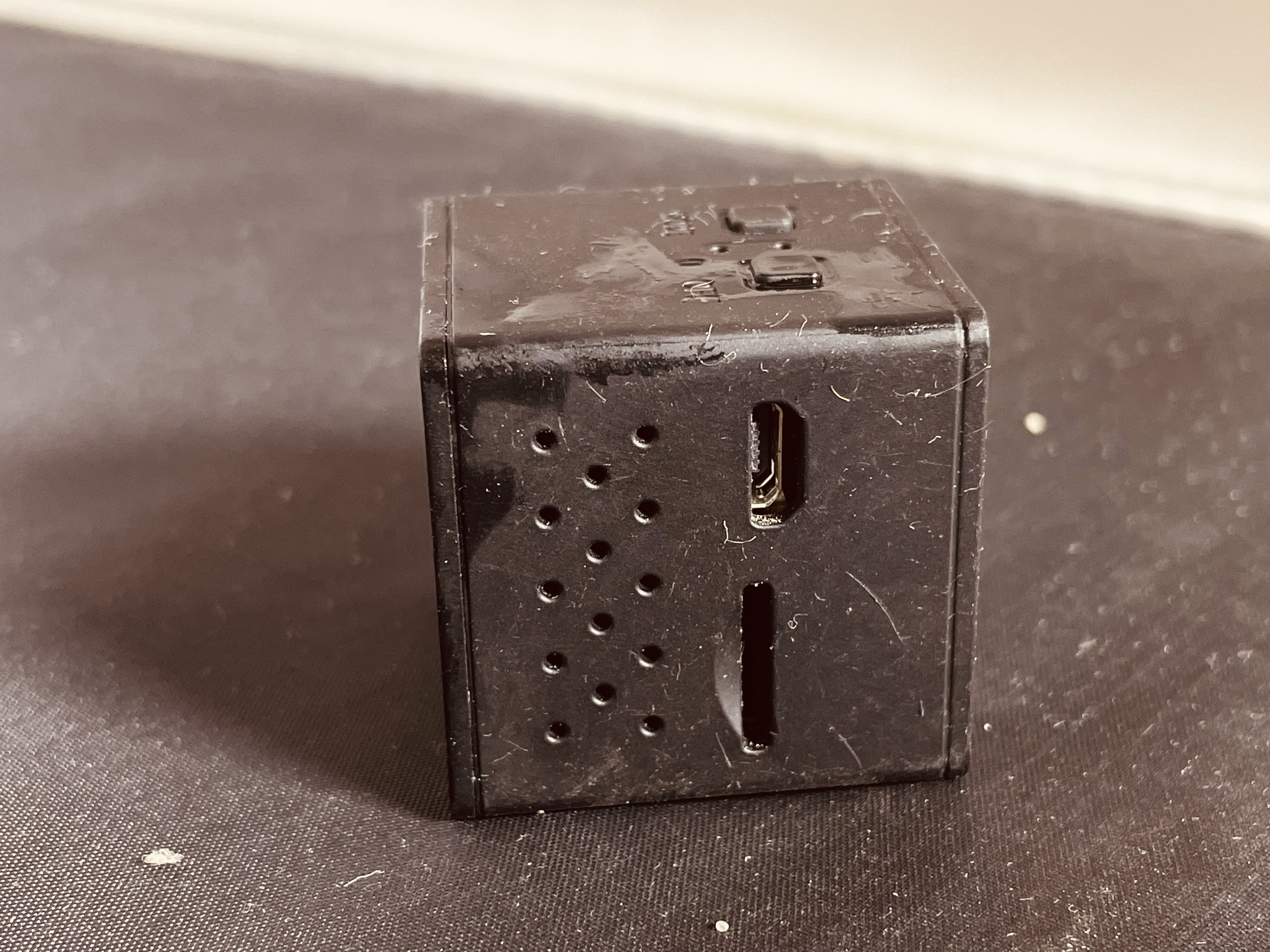 Szpiegowska mini kamera kwadrat MicroSD LED