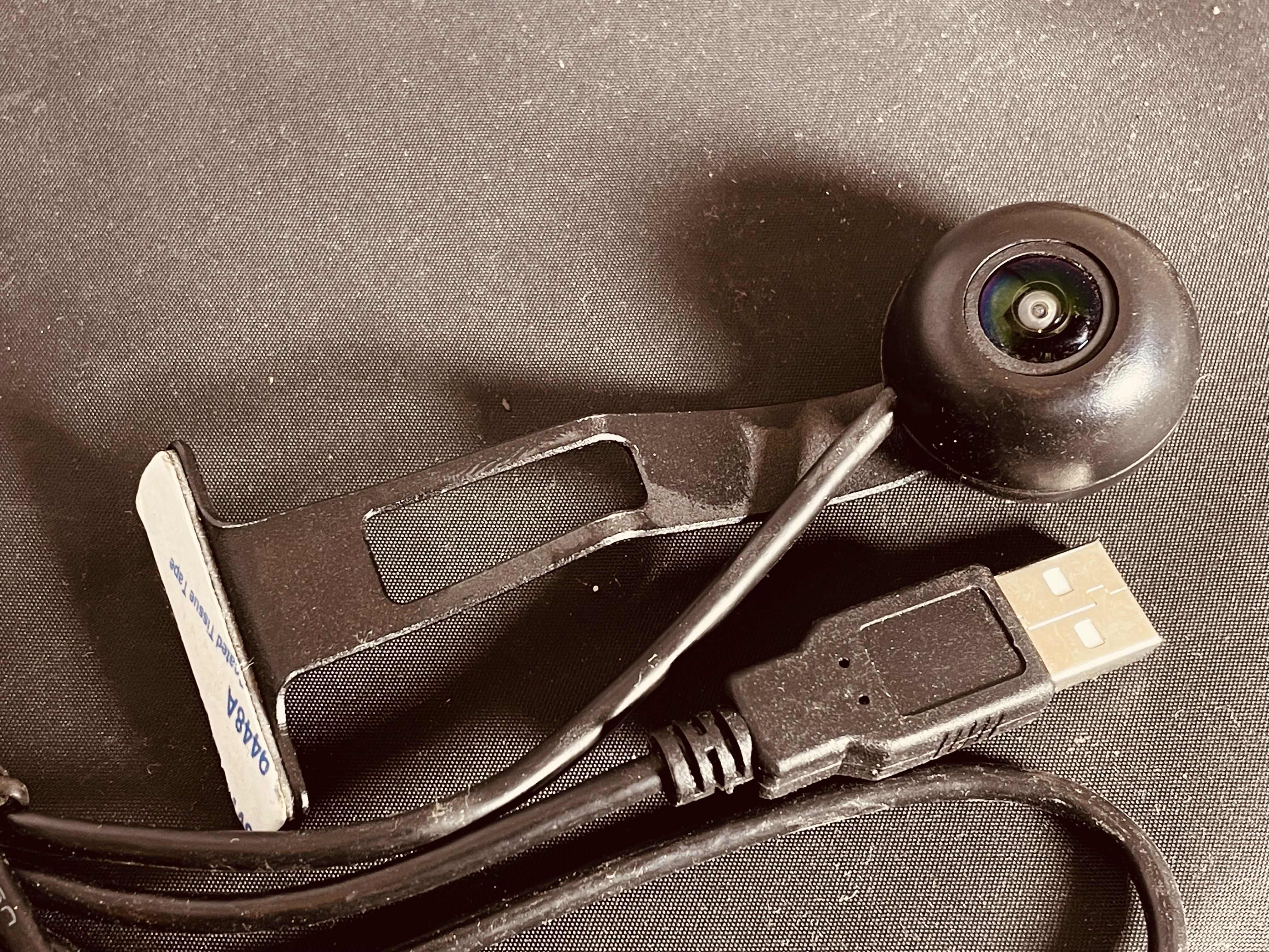 Okrągła mini kamera szpiegowska na USB z mocowaniem