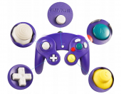 Kontroler pad do Nintendo TechKen Gamecube Wii fioletowy – zdjęcie 1