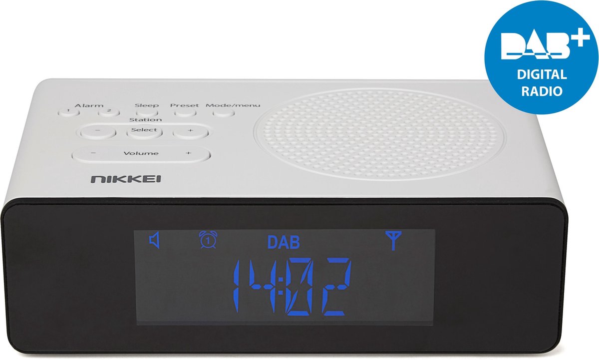 Przenośne radiobudzik FM Nikkei NRDB15WE DAB+