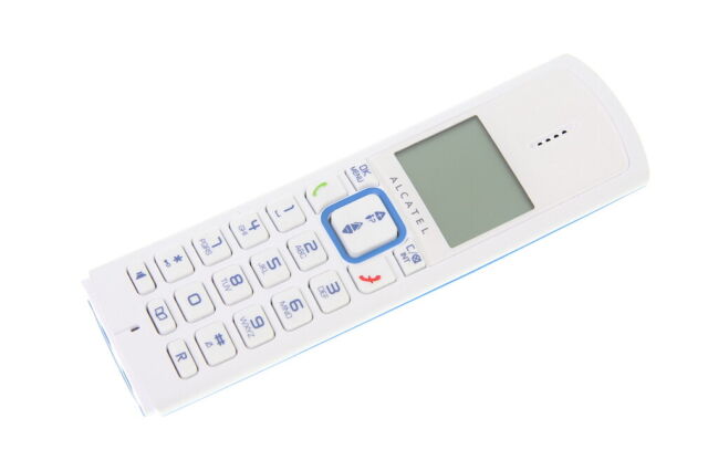 Bezprzewodowy telefon stacjonarny Alcatel Versatis F230 niebieski