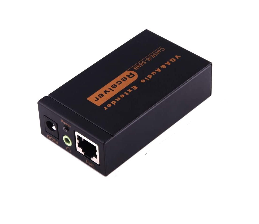 Adapter VGA i Audio Extender 1920x1440 100m CAT5E6-568B