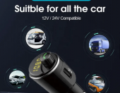Transmiter samochodowy FM MP3 Bluetooth T21 – zdjęcie 2