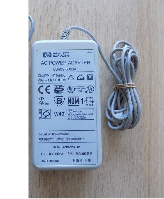 Zasilacz do drukarki HP CM-1 C6409-60014 18V 1.1A