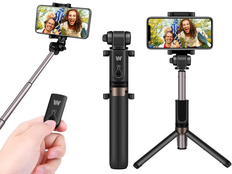 Statyw uchwyt Selfie Stick tripod Disph z pilotem Bluetooth do telefonu