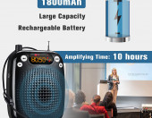 Przenośny wzmacniacz głosu megafon elektroniczny Shidu SD-S18 Mini – zdjęcie 2