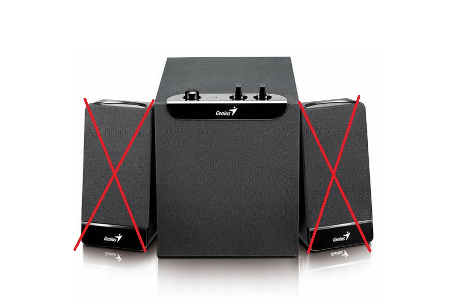 Głośnik centralny subwoofer Genius SW-N2.1 200