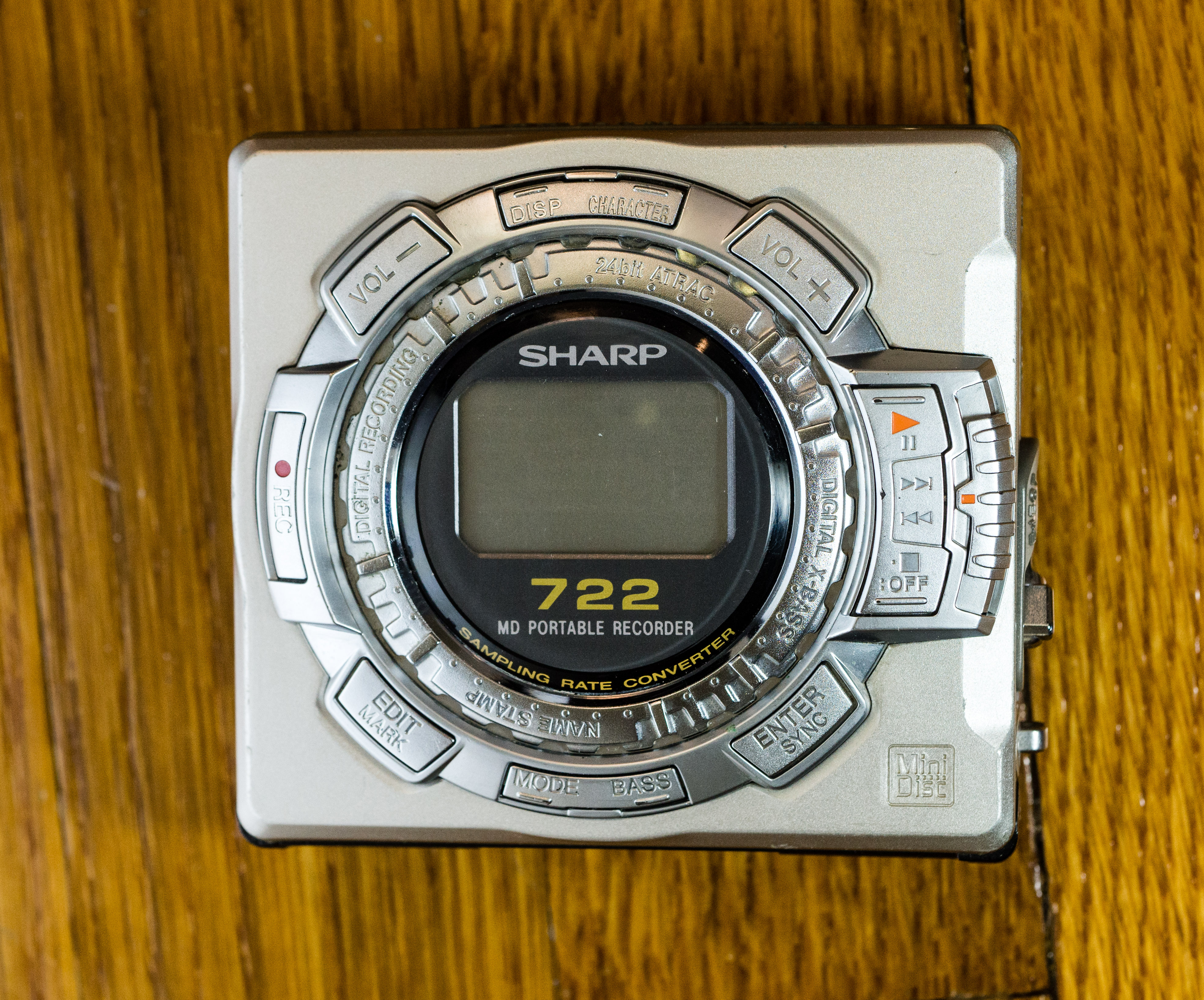 Przenośny dysk audio mini Sharp 722 MD-MS722H