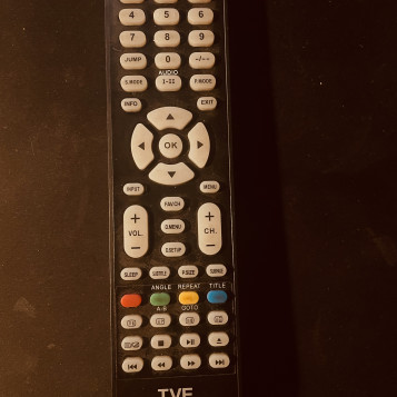 Oryginalny pilot do telewizorów TVE czarny