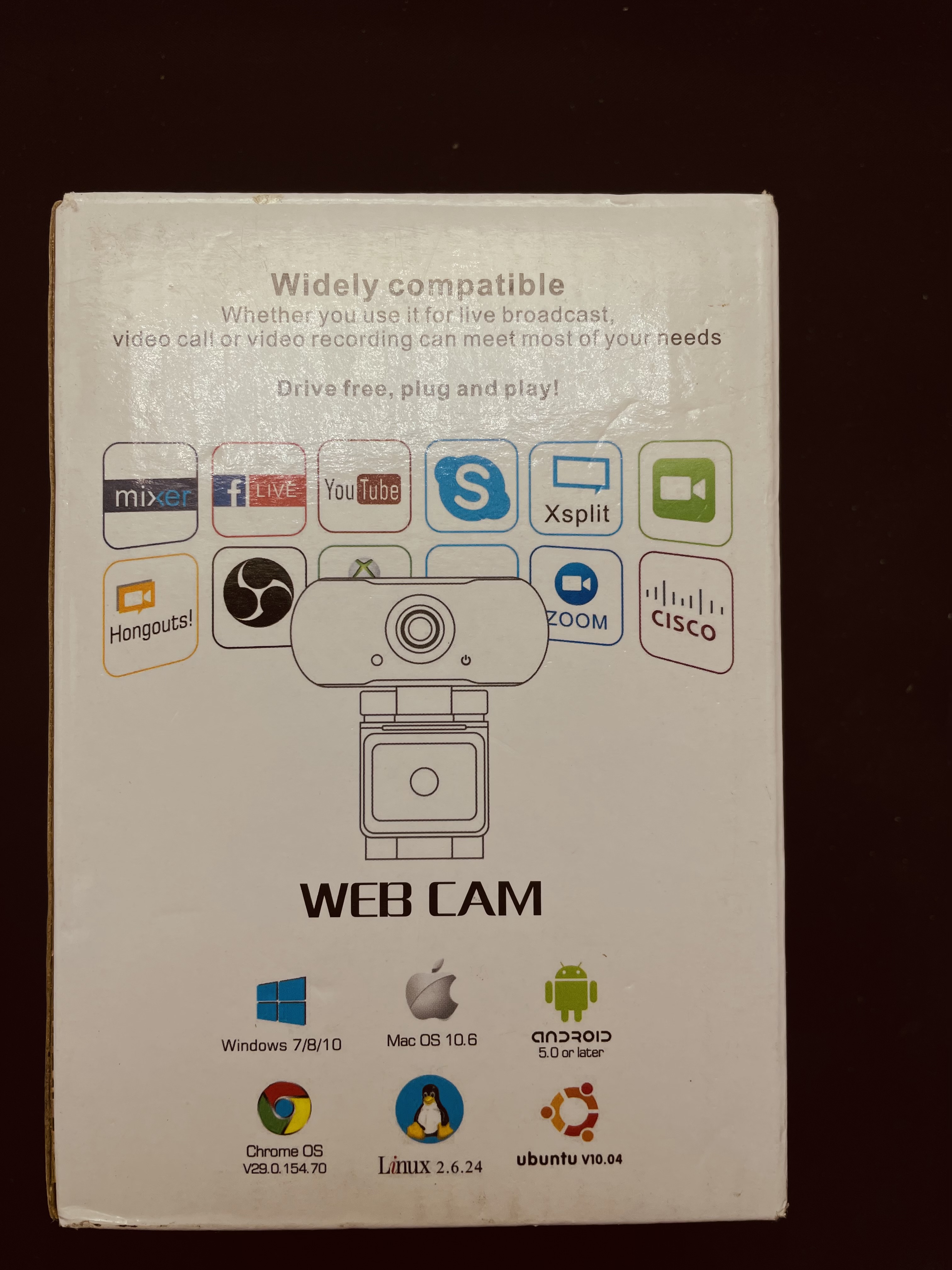 Kamera internetowa webcam FullHD 1080P 2MP 30FPS