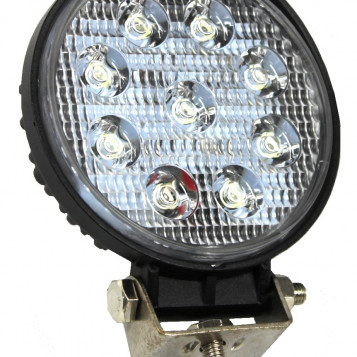 Lampa robocza okrągła halogen 9 LED mocna