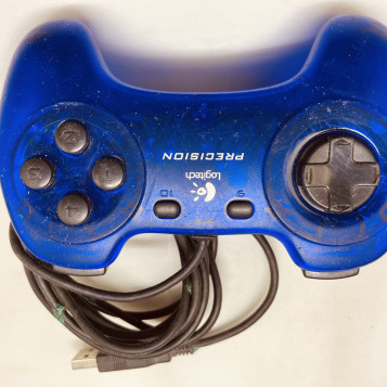 Logitech Precision USB PC/PS3 – niebieski pad (używany)