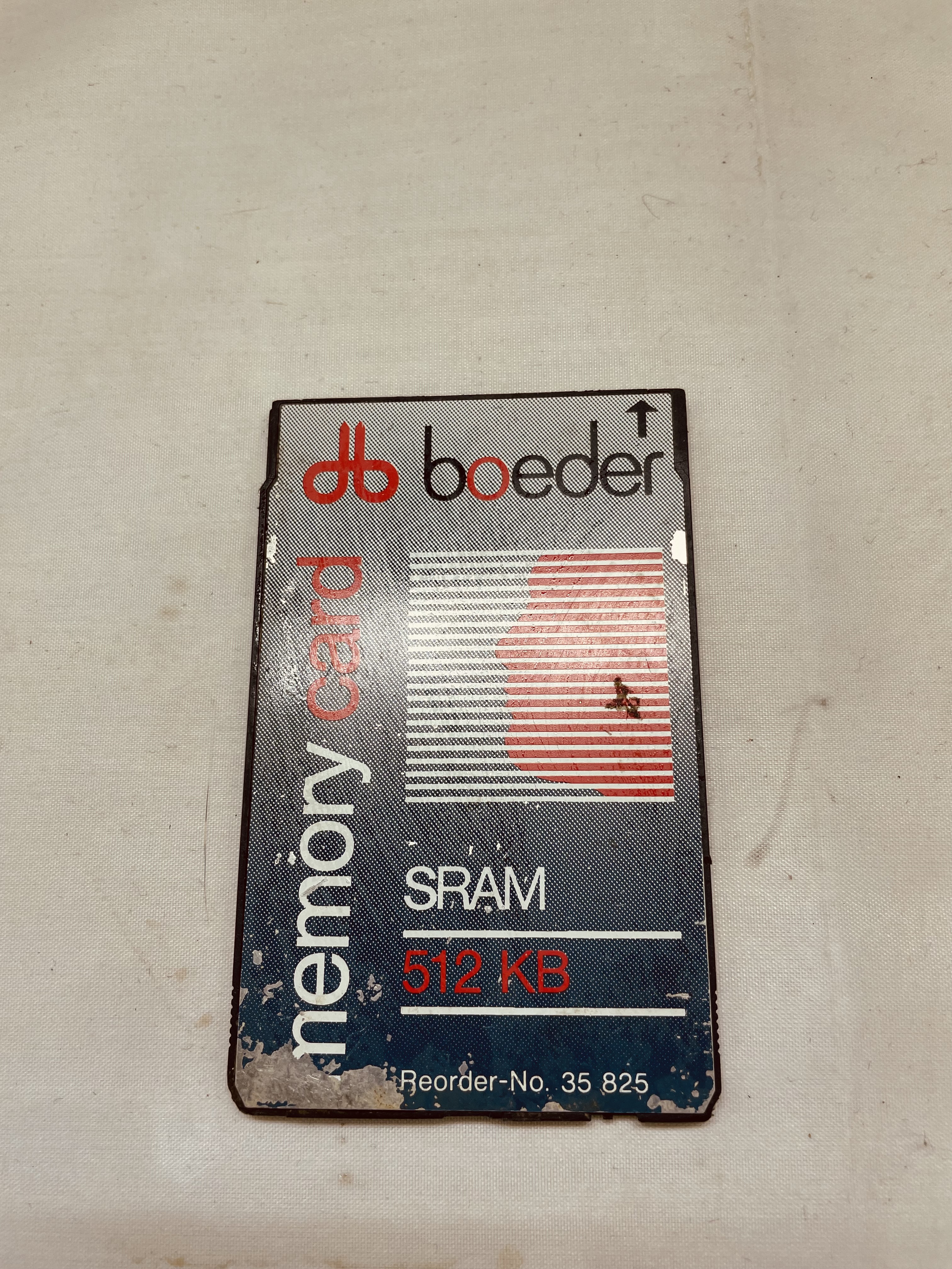 Karta SRAM PCMCIA 512KB db boeder