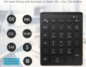 Bezprzewodowa klawiatura numeryczna 28-klawiszowa Bluetooth BT302 – zdjęcie 3
