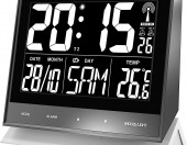 Budzik radiowy zegar ścienny bezgłośny TELEFUNKEN FUX-500-HRB – zdjęcie 2