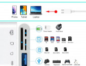 Czytnik kart SD USB-C Adapter USB OTG 4w1 TF – zdjęcie 2