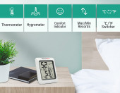 Cyfrowy termohigrometr pokojowy termometr ThermoPro TP50 – zdjęcie 2