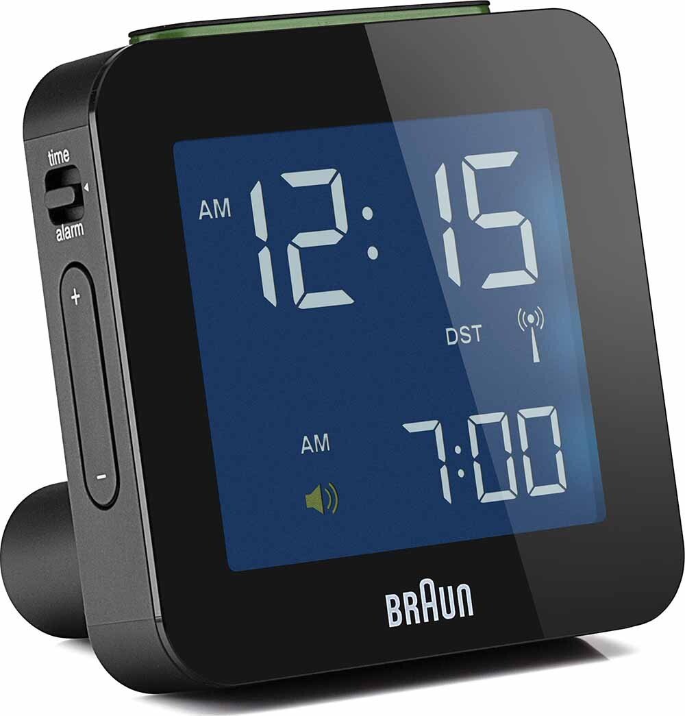 Budzik cyfrowy sterowany radiowo Braun BNC009BK-RC