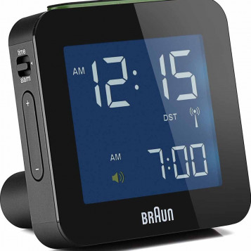 Budzik cyfrowy sterowany radiowo Braun BNC009BK-RC