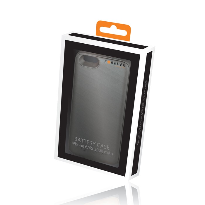 Battery Case Forever iPhone 6/6S 3000 mAh czarna