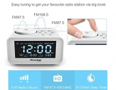 Małe cyfrowe radio FM z budzikiem REACHER K2-Pro – zdjęcie 3