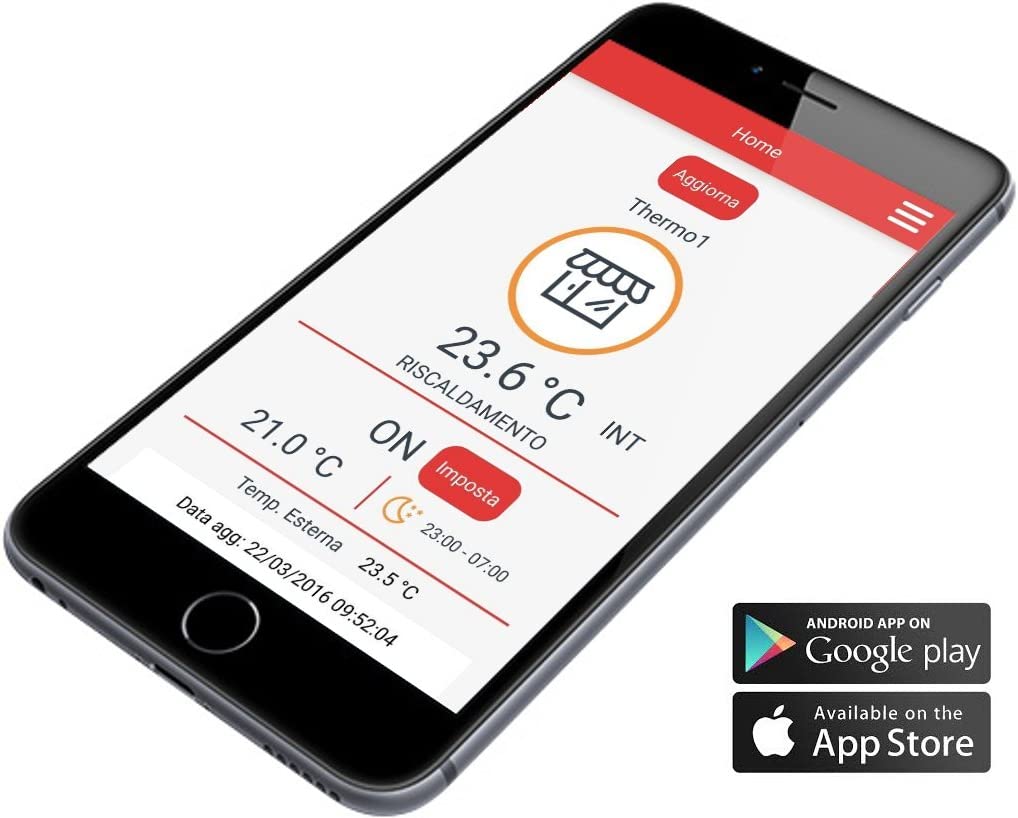 Bezprzewodowy termostat ścienny WiFi Smart Vemer Tuo VE785700