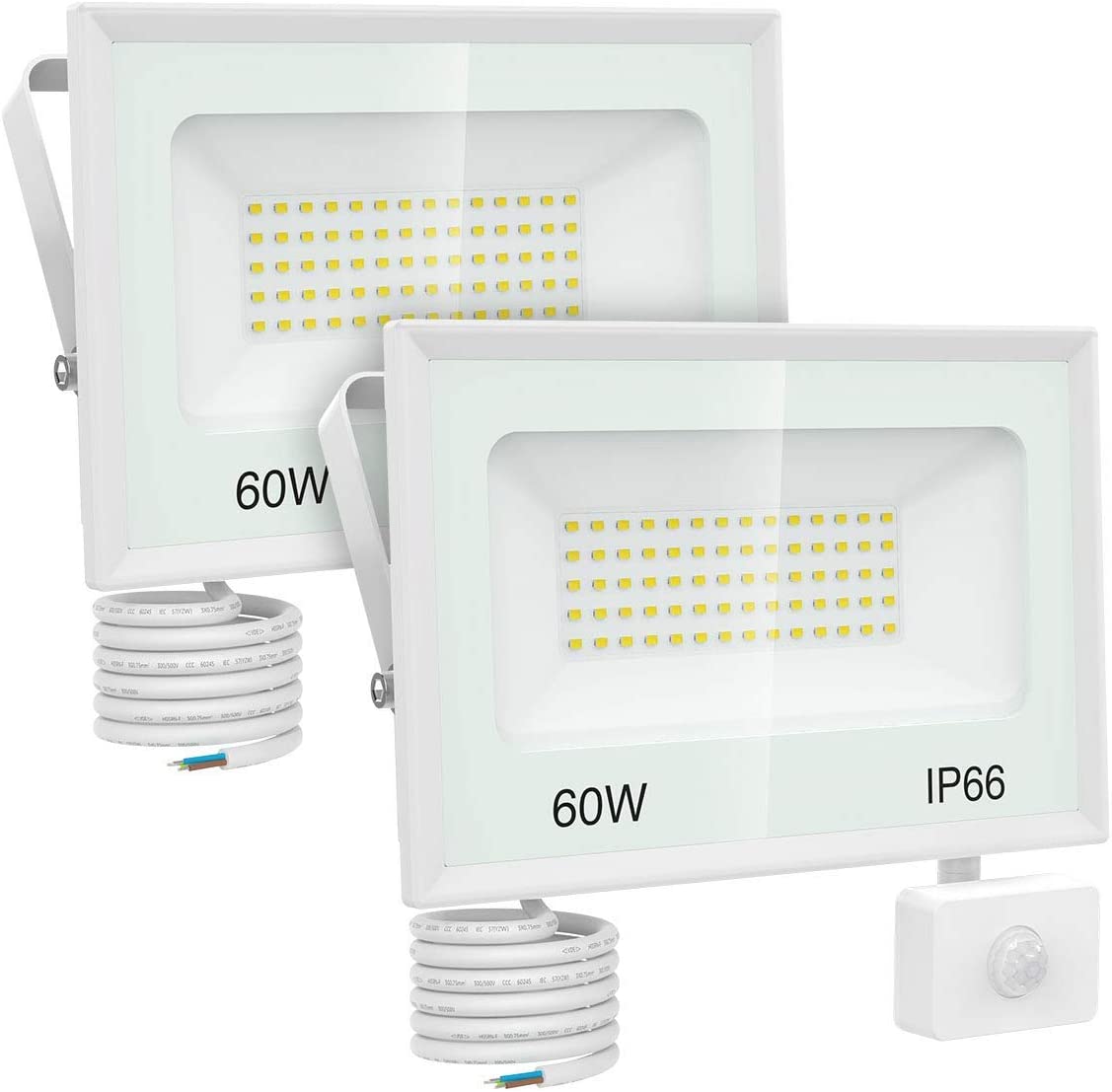 Zewnętrzna lampa LED Olafus 60W czujnik ruchu 6600lm