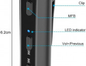 Odbiornik adapter audio Bluetooth 4.2 AUX CVC6.0 z klipsem AGPTEK – zdjęcie 2