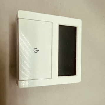 Programmable LCD display, white