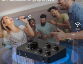 Profesjonalny przenośny mikser audio karaoke UHF, HDMI i AUX In/Out – zdjęcie 2