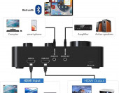 Profesjonalny przenośny mikser audio karaoke UHF, HDMI i AUX In/Out – zdjęcie 3