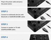 Profesjonalny przenośny mikser audio karaoke UHF, HDMI i AUX In/Out – zdjęcie 1