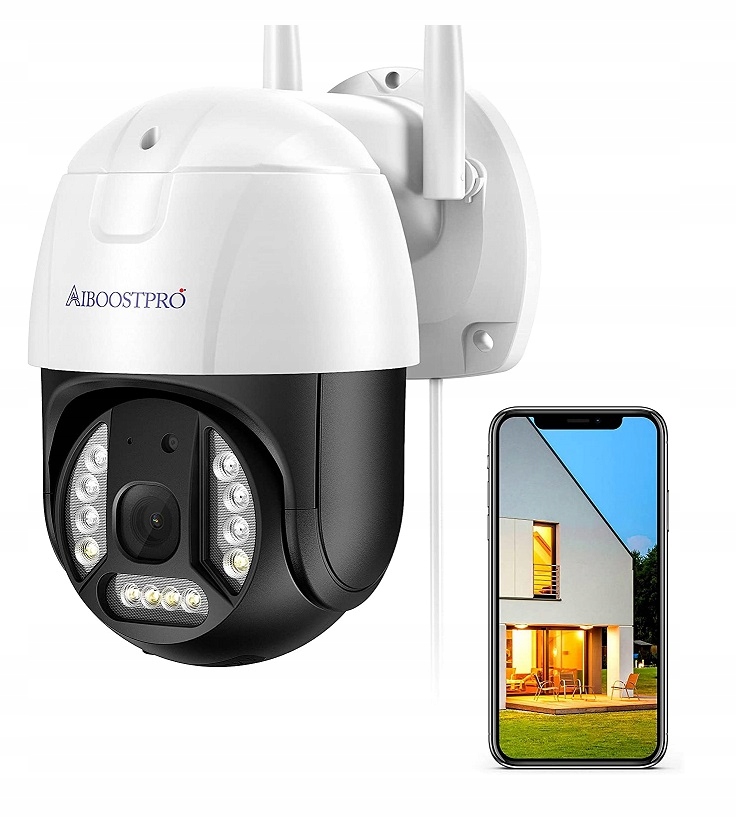 Zewnętrzna kamera WiFi Aiboostpro 3MP FHD obrotowa