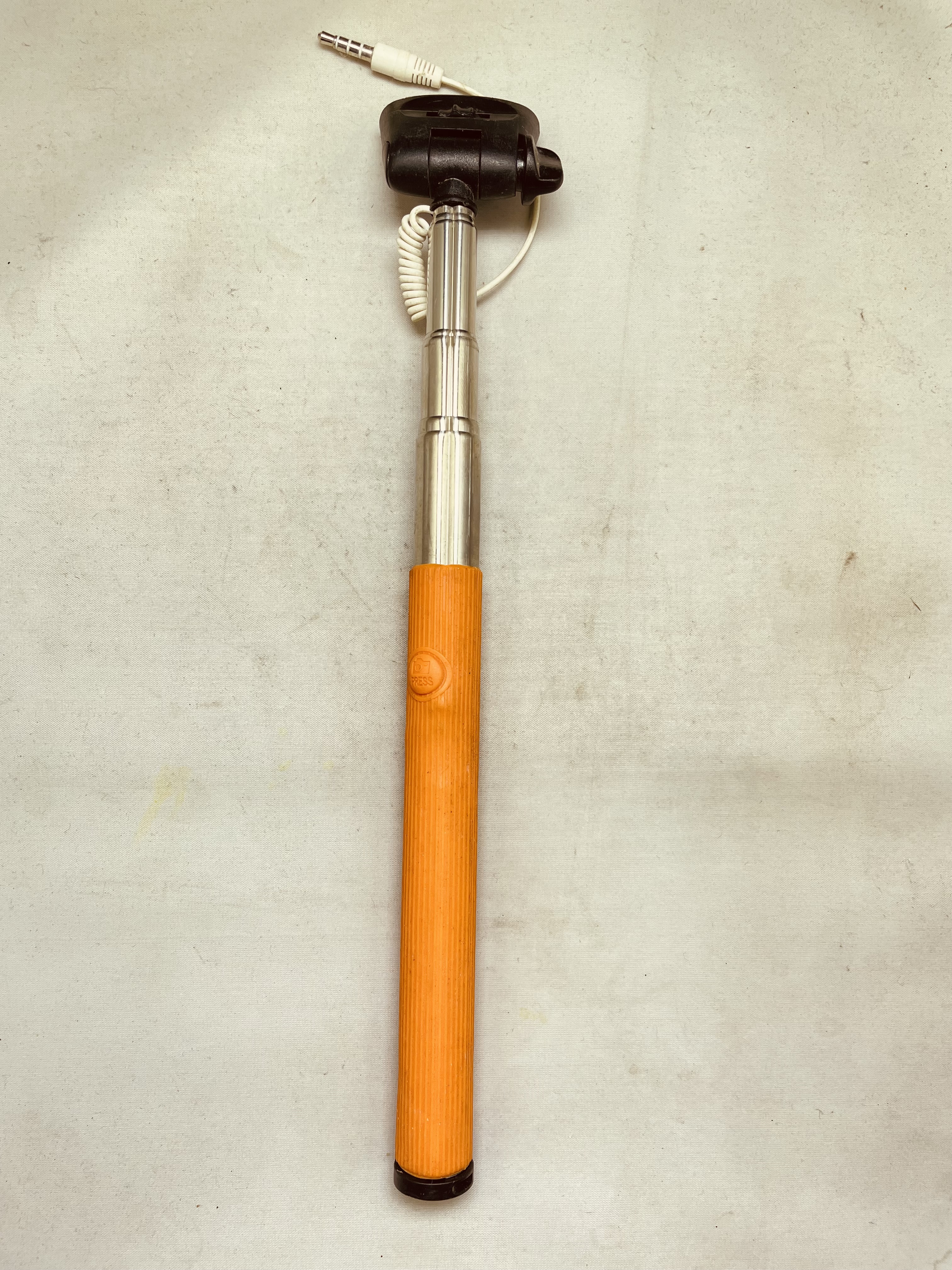 Kijek do selfie stick monopod statyw pilot Bluetooth pomarańczowy