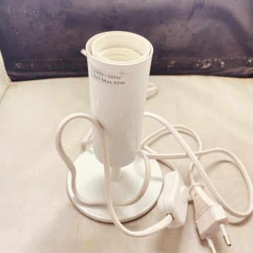 Podstawa do lampy stołowej biała E27 40W