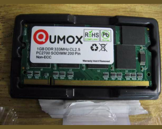 Pamięć ram Qumox 1GB 333MHz CL2.5